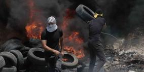 صور: إصابات جراء قمع الاحتلال مسيرة كفر قدوم شرق قلقيلية
