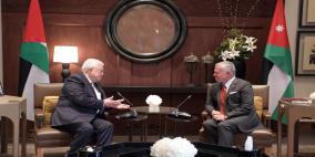 الرئيس عباس يصل عمان ويجتمع مع الملك عبد الله