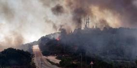 شاهد: اندلاع حريق كبير في القدس وإخلاء بيوت للمستوطنين