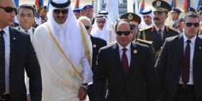 أمير قطر يلتقي الرئيس المصري وحاكم دبي في بغداد