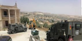 الاحتلال يهدم 5 منازل ومنشآت زراعية في الضفة