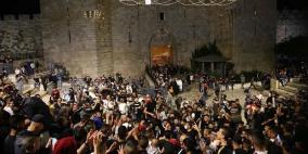 شاهد: الاحتلال يقمع تظاهرة تضامنية مع الأسرى في القدس 