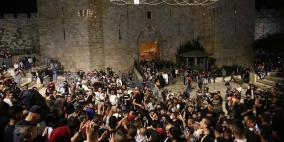 شاهد: الاحتلال يقمع تظاهرة تضامنية مع الأسرى في القدس 