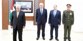 الرئيس عباس يتقبل أوراق اعتماد عدد من السفراء المعتمدين