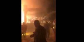 فيديو: حريق يحول حفل زفاف إلى كارثة