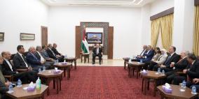 الرئيس يستقبل رؤساء الجامعات الفلسطينية في الضفة والقدس