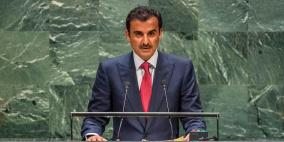 أمير قطر: العالم يتحمل مسؤولية تحقيق تسوية عادلة للقضية الفلسطينية