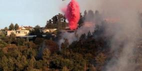 اندلاع حريق في جبال القدس وفرق الإطفاء تحاول السيطرة عليه