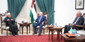 المفتي يطلع الرئيس عباس على الأوضاع في القدس