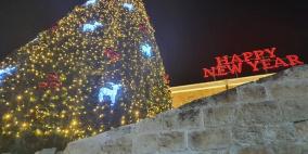 صور: إضاءة شجرة الميلاد في شفاعمرو