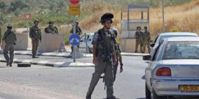 قوات الاحتلال تغلق طريق رام الله - نابلس
