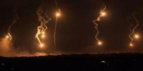 الاحتلال يطلق قنابل إنارة شمال قطاع غزة