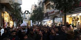 شاهد: مسيرة وسط رام الله إسنادا للأسير هشام أبو هواش