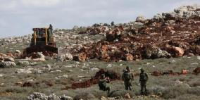 الاحتلال يجرف نحو 50 دونما من أراضي الفقيقيس في دورا