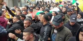 جماهير شعبنا في طولكرم تشيع جثمان الشهيد أحمد غانم