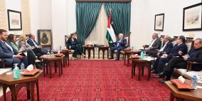 تفاصيل اجتماع الرئيس عباس مع مبعوثي الإدارة الأميركية