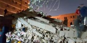 بالفيديو: إصابات جراء انهيار مبنى في بلدة بلعا شرق طولكرم