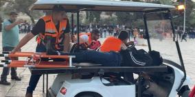  42 إصابة جراء اعتداء الاحتلال على المصلين والمعتكفين في "الاقصى"