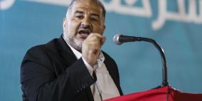 منصور عباس: قرار تجميد مشاركتنا في الائتلاف الحكومي لا زال ساريًا