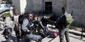 الاحتلال يعتقل 9 شبان من منطقة باب العامود بالقدس