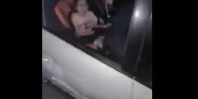 شاهد: الاحتلال يترك أطفال رضع في مركبة بعد احتجازه لوالديهما