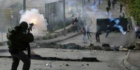 إصابات بالرصاص والاختناق خلال مواجهات مع الاحتلال في جبع