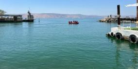 استمرار البحث عن الغريق رائد محاميد في بحيرة طبريا