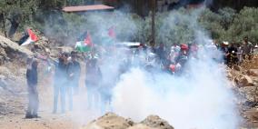 إصابة 97 مواطنا إثر قمع الاحتلال مسيرة في بيت دجن