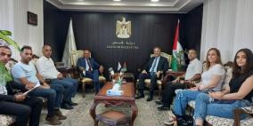 عساف يستقبل مدير وممثل البنك الدولي في فلسطين