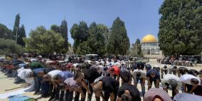 55 ألفا يؤدون صلاة الجمعة في المسجد الأقصى