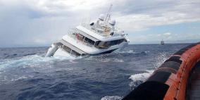 شاهد: لحظة غرق يخت فاخر قبالة سواحل إيطاليا