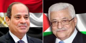 الرئيس عباس يلتقي نظيره المصري