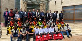 فريق التدخل الفلسطيني يصل باكستان للمساهمة في جهود الإغاثة