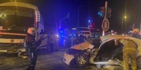 8 إصابات إحداها خطيرة في حادث طرق قرب بلدة كسيفة بالنقب المحتل