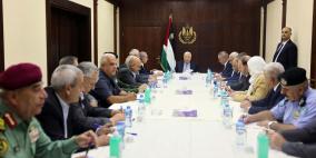 تفاصيل اجتماع الرئيس عباس مع قادة الأجهزة الأمنية والمحافظين