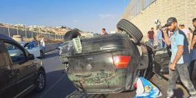 بالصور: مصرع مواطن وإصابة آخرَين بحادث سير في ضواحي القدس