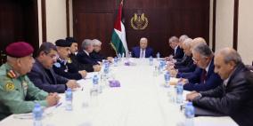 تفاصيل اجتماع الرئيس عباس مع قادة الأجهزة الأمنية