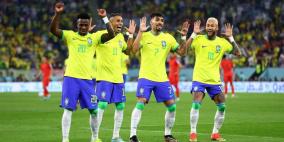 البرازيل تضرب كوريا الجنوبية بالأربعة وتطير لربع نهائي المونديال