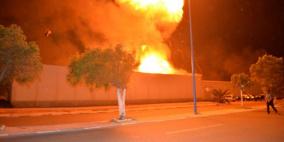 السيطرة على حرائق وانفجارات في مدينة المحمدية بالمغرب