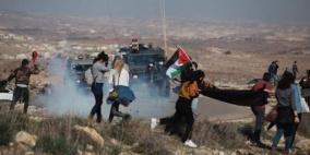 الاحتلال يقمع وقفة ضد الاستيطان في مسافر يطا