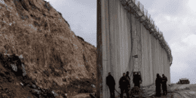 قوات الاحتلال تواصل بناء جدار الفصل العنصري جنوب غرب جنين