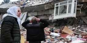 ارتفاع حصيلة الضحايا الفلسطينيين جراء زلزال تركيا وسوريا إلى 105