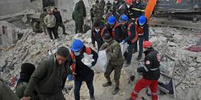 ارتفاع حصيلة الضحايا الفلسطينيين جراء زلزال تركيا وسوريا إلى 72