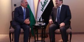 اشتية يلتقي رئيس الوزراء العراقي