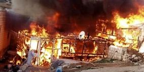 لبنان: مصرع أم سورية وطفلها إثر حريق نشب بمخيم للاجئين