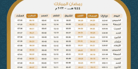 إمساكية شهر رمضان 2023 في العراق وقت السحور والإفطار