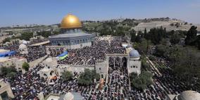 شاهد: ربع مليون يؤدون صلاة الجمعة الرابعة من شهر رمضان في الأقصى