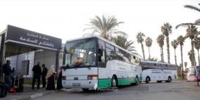 وصول حافلات إجلاء المواطنين الفلسطينيين من الخرطوم إلى مصر