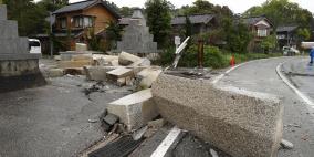 زلزال قوي يدمر منازل في اليابان ومصرع شخص