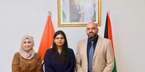 الصندوق الفلسطيني للتشغيل يبحث سبل التعاون مع السفيرة الهندية الجديدة لدى فلسطين